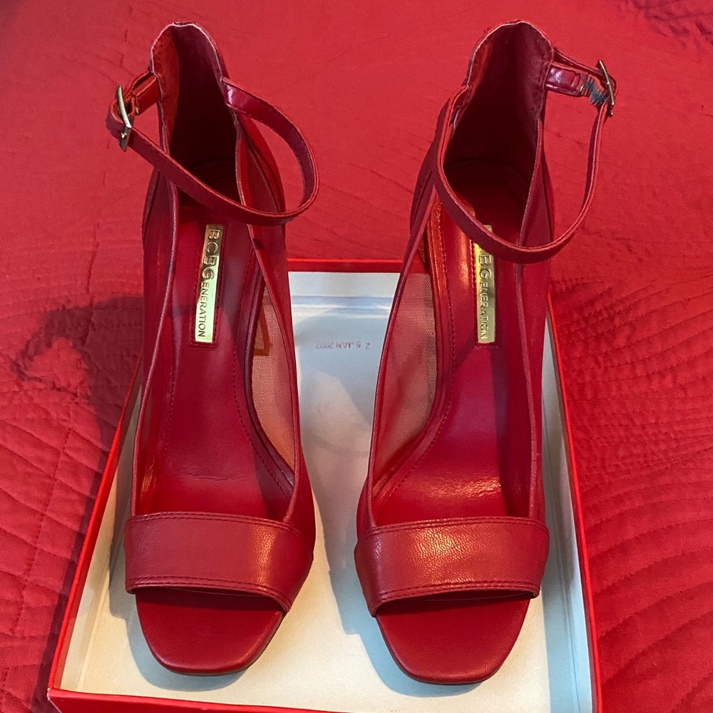 Nice Ruby Red Bcbg Heels. - image 1